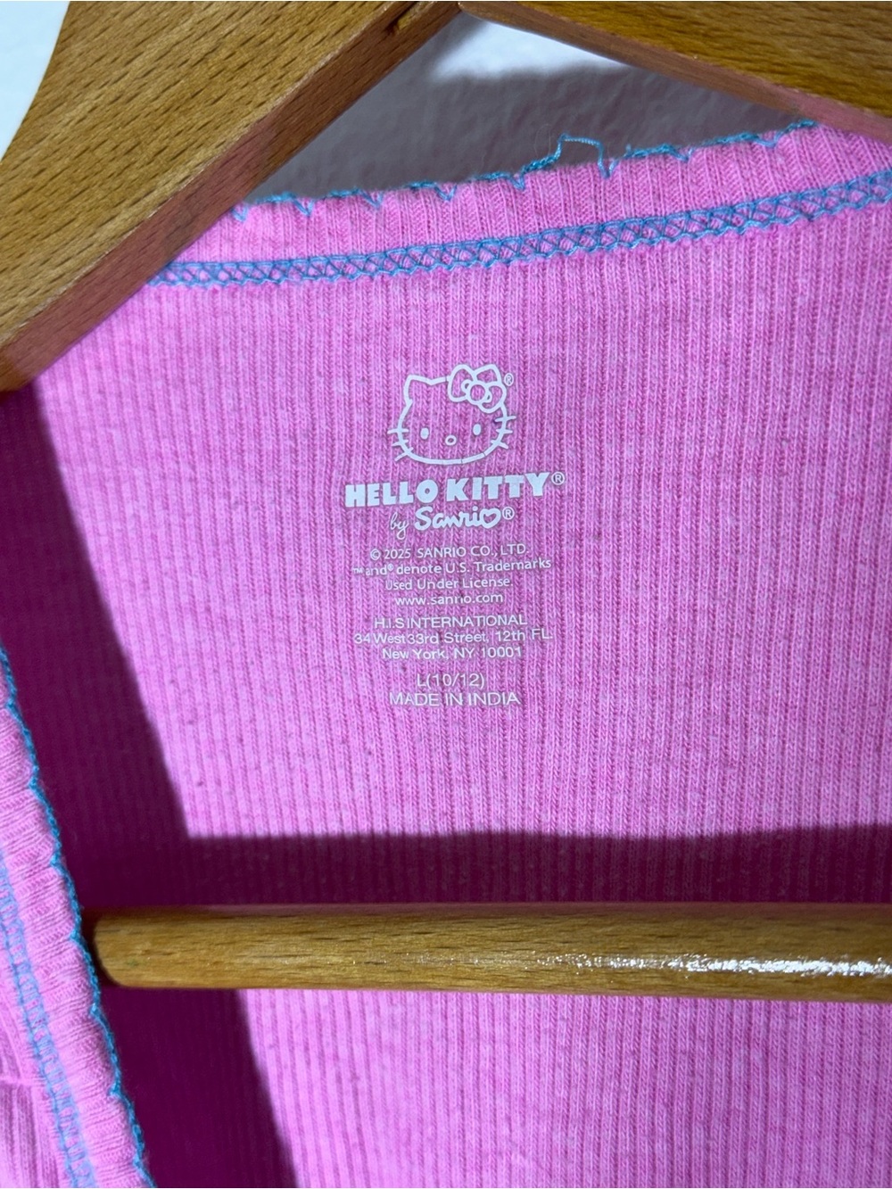 Y2K Hello Kitty Pink Ribbed Tank Top - Picture 2 of 3